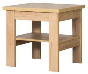 Žurnalinis staliukas Bodzio S37, ąžuolo, 60 cm x 60 cm x 59 cm