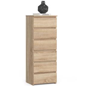 Komoda Akord CL6, sonoma ąžuolo sp., 109 cm x 40 cm x 35 cm