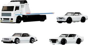  Žaislinių automobilių rinkinys Mattel Hot Wheels Premium Nissan GMH39, 1:64, balta sp.