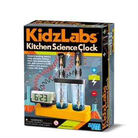 Vaikiškas elektronikos rinkinys 4M KidzLabs Kitchen Science Clock, įvairių spalvų