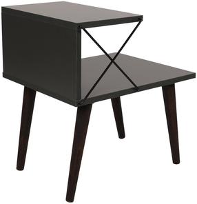 Naktinis staliukas Kalune Design Cross 854KLN3305, antracito sp., 55 cm x 50 cm x 40 cm
