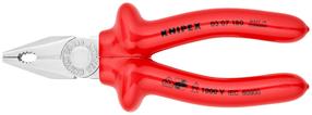 Плоскогубцы комбинированные/изолированные Knipex 03 07 180, 12 мм, 180 мм