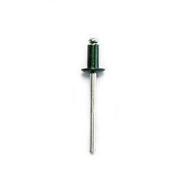 Aliumininės kniedės pusapvale galva Haushalt RAL6005, 4 mm x 8 mm, 50 vnt.