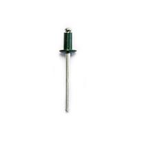 Aliumininės kniedės pusapvale galva Haushalt RAL6005, 4 mm x 8 mm, 50 vnt.