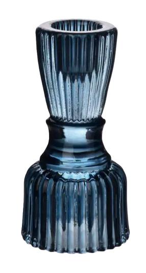 Küünlahoidja Mondex Patricia Blue, klaas, 10.2 cm, sinine v.
