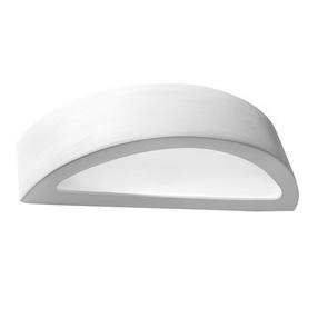 Lampa sienas Sollux SL.0001 Atena White, E27, 1 x 60 W, balta krās. / balta krās.