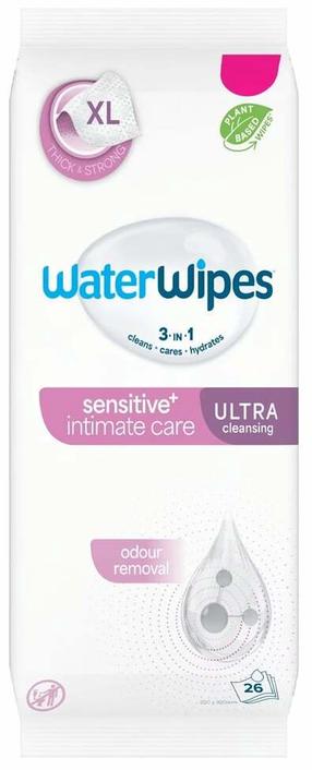 Intymios higienos servetėlės WaterWipes Sensitive+, 26 vnt.