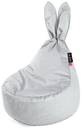 Sēžammaiss Baby Rabbit Lune Velvet Fit, gaiši pelēka krās., 120 l