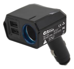 Adapteris Compass SELECT, USB, juoda sp., 24 W