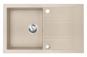 Кухонная мойка Ferro Mezzo II, гранит, 78 см x 48 см x 17.7 см, песочный цв.