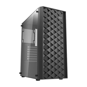 Корпус компьютера darkFlash DK351, прозрачный цв./черный цв.