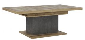 Kavos staliukas Forte Ricciano, ąžuolo sp./pilka sp., 120 cm x 70 cm x 46.9 cm