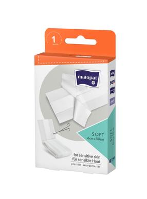 Plaaster Matopat Soft, 6 cm x 50 cm