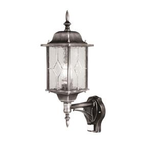 Āra sienas lampa Elstead Lighting Wexford 1, 60W, E27, IP44, sudraba krās./melna krās., 15.9 cm x 53.2 cm
