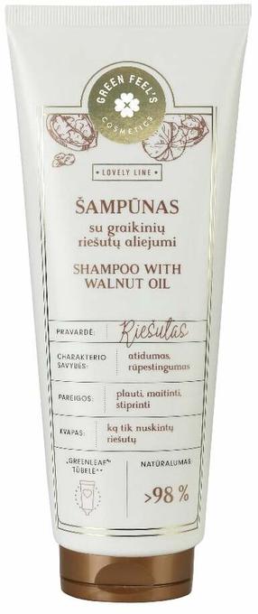 Šampūns Green Feel's Lovely Line With Walnut Oil, 250 ml