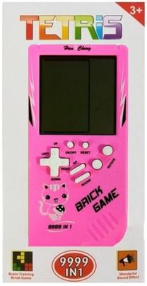 Žaidimas Lean Toys Brick Game Tetris, 14 cm, rožinė sp.