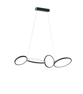 Valgusti rippuv Trio Rondo 322610432, LED, 1 x 37 W, must v. / must v.