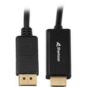 Kabelis Sharkoon Active Displayport, HDMI, 3 m, melna krās.