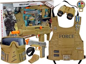 Komplekts lomu spēlei, - Power Gun, brūna krās.