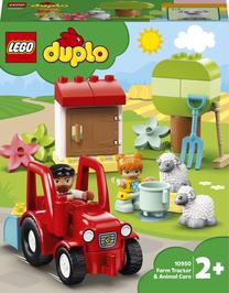 Konstruktorius LEGO Duplo Ūkio traktorius ir gyvūnų priežiūra 10950, 27 vnt.