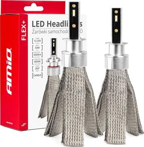 Автомобильная лампочка AMiO Flex+ Canbus 03655, led, белый цв., 24 В