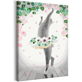 Tapymas pagal skaičius Artgeist Cat Ballerina MA_0625, įvairių spalvų, 40 x 60 cm
