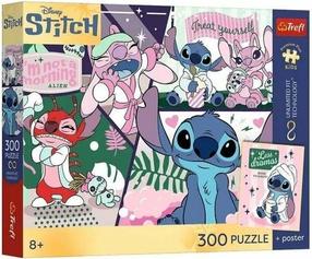 Dėlionė Trefl Cosmic Duo Stitch, 60 cm x 40 cm, 300 vnt.
