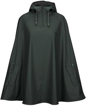 Lietus apģērbs universāls Ralka Poncho, melna krās./zaļa krās., S/M izmērs