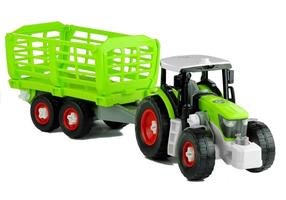 Rotaļu traktors Lean Toys Farm Tractor LT3553, zaļa krās.