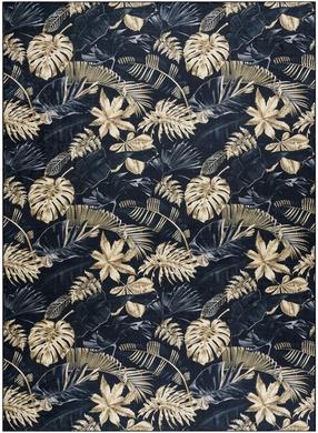 Kilimas vidaus Hakano Arlen Leaves, aukso sp./juoda sp., 170 cm x 120 cm