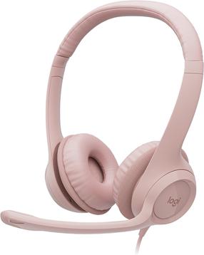 Laidinės ausinės Logitech H390 981-001281, rožinė sp.