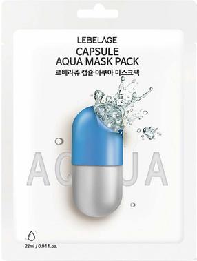 Veido kaukė Lebelage Capsule Aqua, 28 ml