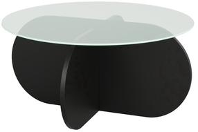 Журнальный столик Kalune Design Bubble, черный цв., 75 см x 75 см x 35 см