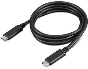 Vads Lenovo USB-C Cable USB-C, USB-C, 1 m, melna krās.