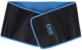 Diržas One Fitness Waist Support, Universalus, mėlyna sp./juoda sp.