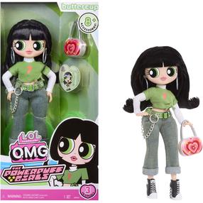 Lėlė su priedais L.O.L. Surprise! Powerpuff Girls Buttercup, 28 cm, žalia sp.