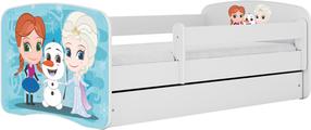 Детская кровать Kocot Kids Babydreams Frozen Land, белый цв., 70 x 140 cm, без ящика для постельных принадлежностей, без матраса
