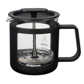 Kavinukas French Press Hario U, 0.3 l, juoda sp.