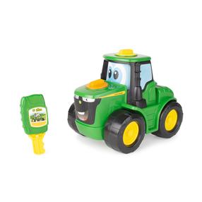 Žaislinis traktorius John Deere KEY N GO JOHNNY 47500, geltona sp./žalia sp.