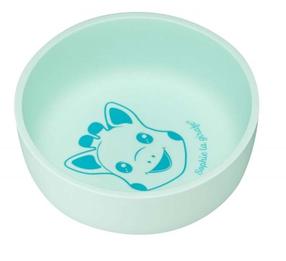 Bļoda Vulli Sophie La Girafe Silicone Bowl, 6+ mēn., 12 cm, silikons, zaļa krās.