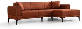 Kampinė sofa - lova Atelier Del Sofa Horizon, raudona sp., dešininė, 250 x 140 cm x 77 cm