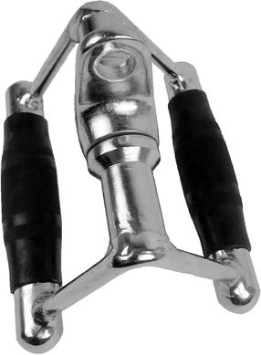 Tõmbekäepidemed Tunturi Revolving Rowing Handle, must v./kroom v.