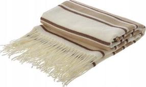 Pledi Home Styling Collection, krēmkrāsa/brūna krās., 130 cm x 160 cm