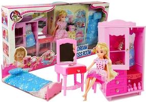 Lėlė su priedais Lelia Dream Princess Room, 27 cm, įvairių spalvų