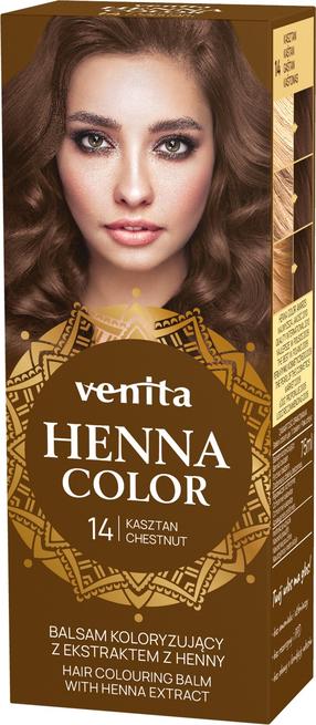 Plaukų dažai Venita Henna Color, kaštono sp., 14, 75 ml