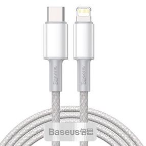 Vads Baseus, Apple Lightning/USB-C, 200 cm, balta krās., 20 W