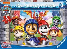 Dėlionė Ravensburger Paw Patrol Knights 05617, 18 cm x 26 cm, 35 vnt., įvairių spalvų