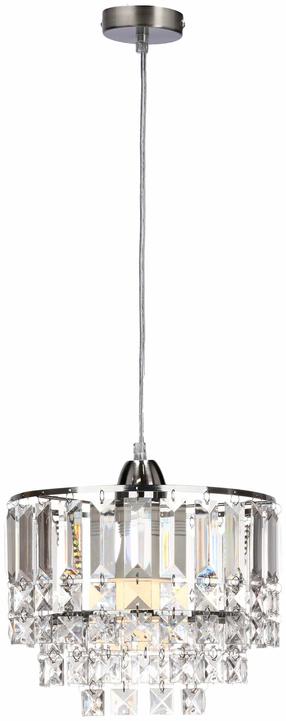 Хрустальная люстра потолочный Candellux Lighting Cresta 31-20871, E27, 1 x 60 Вт, прозрачный цв. / хромовый цв.