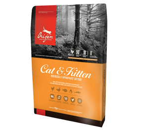 Kuiv kassitoit Orijen Cat&Kitten, kalaliha/kanaliha/kalkun, 17 kg