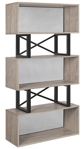 Pastatoma lentyna Songmics Chipboard 57662, juoda/pilka, 80 cm x 30 cm x 149 cm